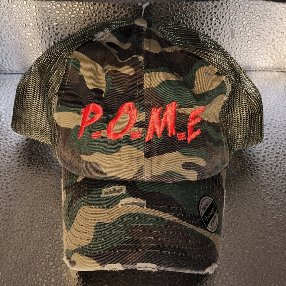 P.O.M.E Camo x Red Vintage Trucker